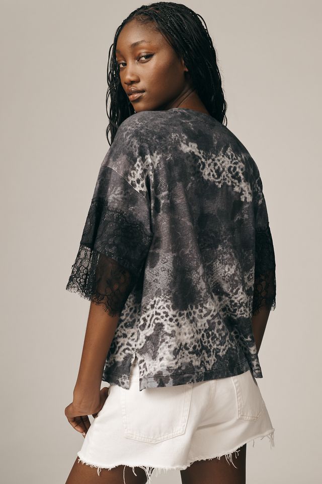 Pilcro Short-Sleeve Python Print Blouse #2