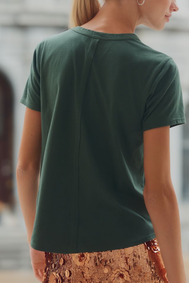 The Bennie Embroidered Tee by Pilcro #2