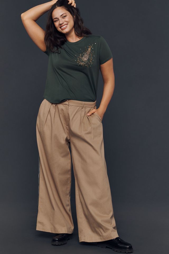 The Bennie Embroidered Tee by Pilcro #6