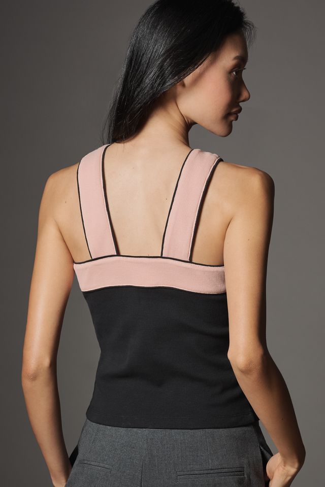 Maeve Crisscross Sleeveless Halter Top #3