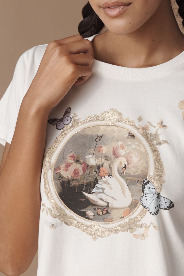 By Anthropologie Butterfly Tee #3