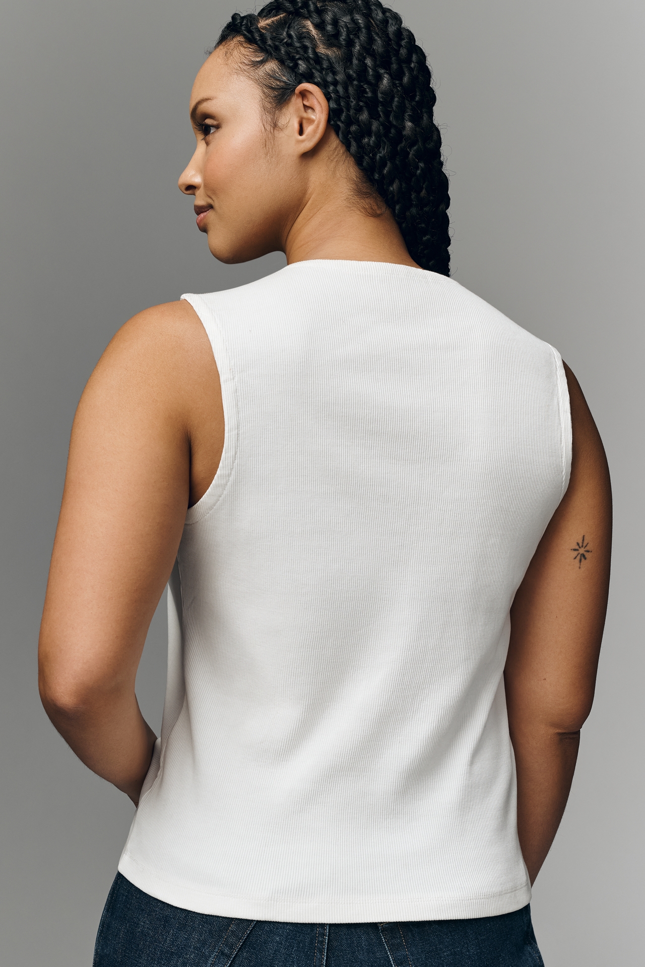 By Anthropologie 3D Floral Tank