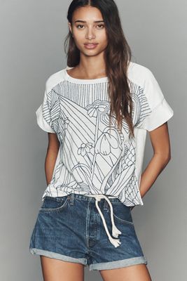 By Anthropologie Rice Stitch T-Shirt