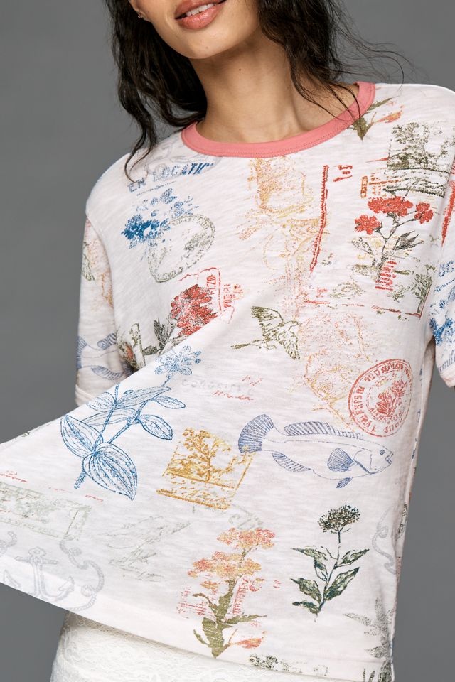 Pilcro Short-Sleeve Graphic Tee | Anthropologie