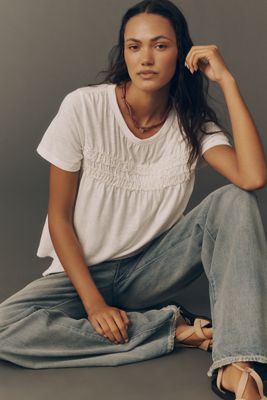 The Adi Pull-On Mid-Rise Flare Pants by Pilcro | Anthropologie