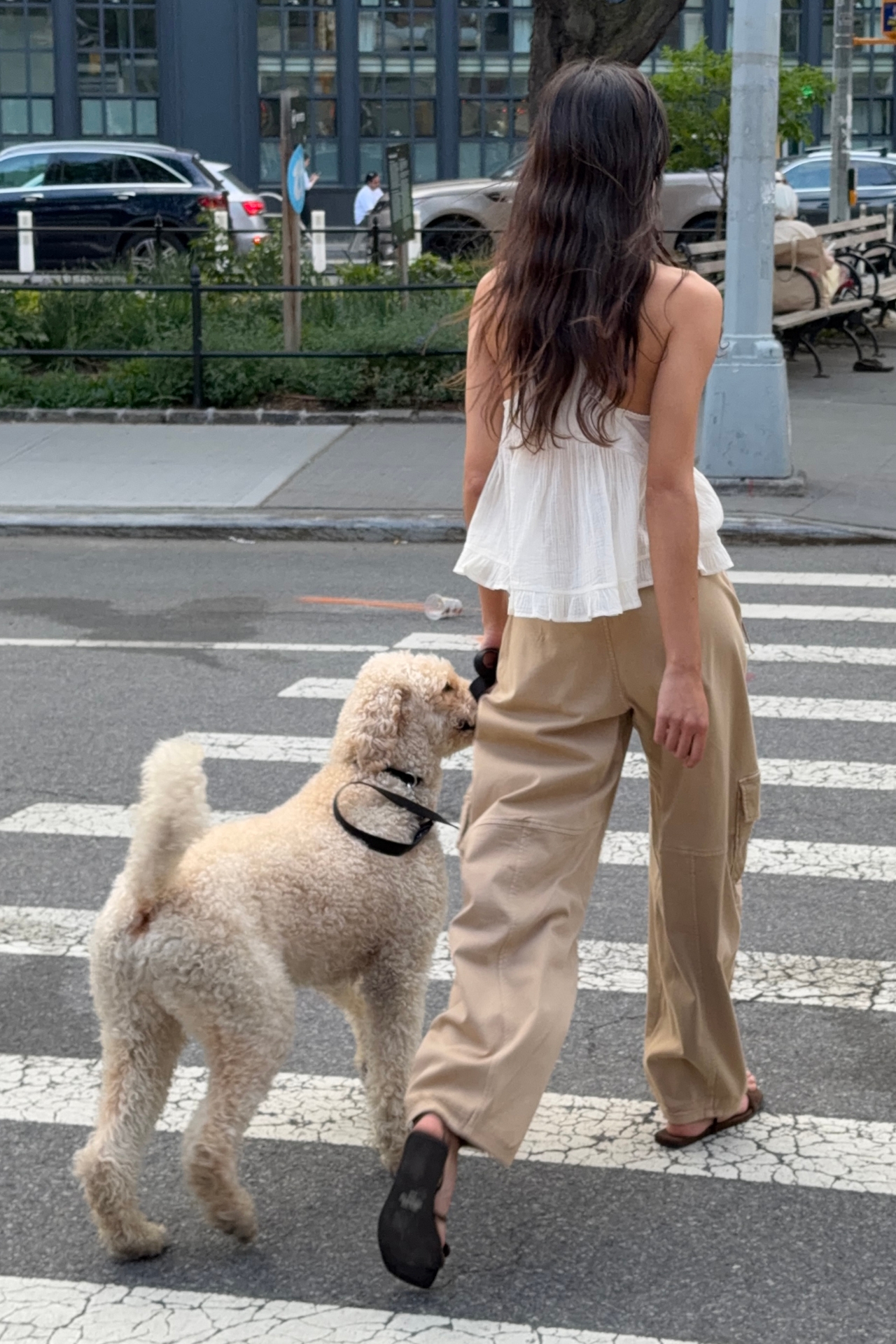 By Anthropologie Cotton Racerback Swing Tank