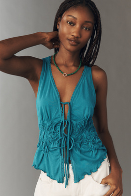 By Anthropologie Smocked Tank