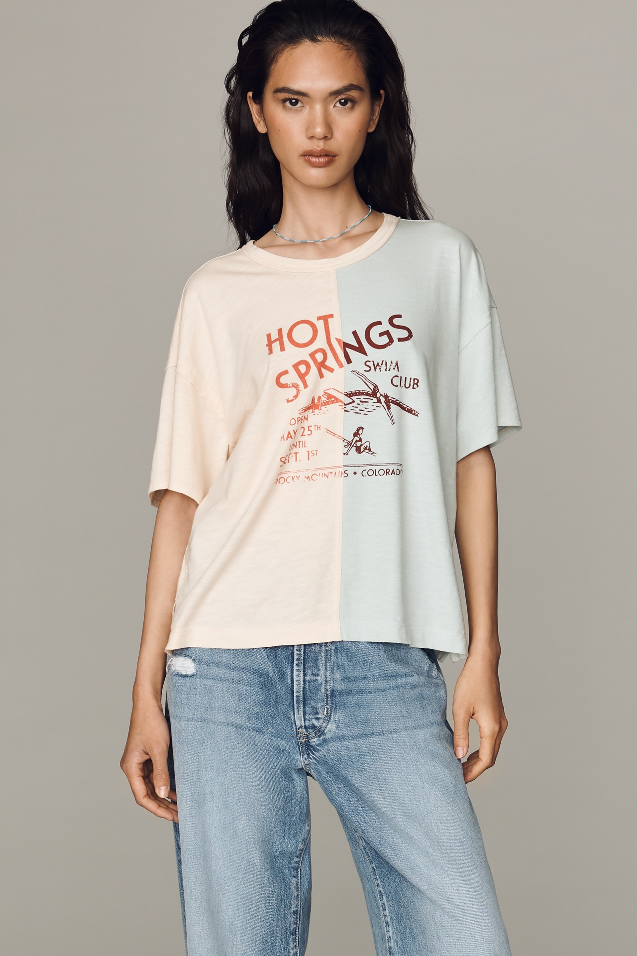 Pilcro Spliced Top
