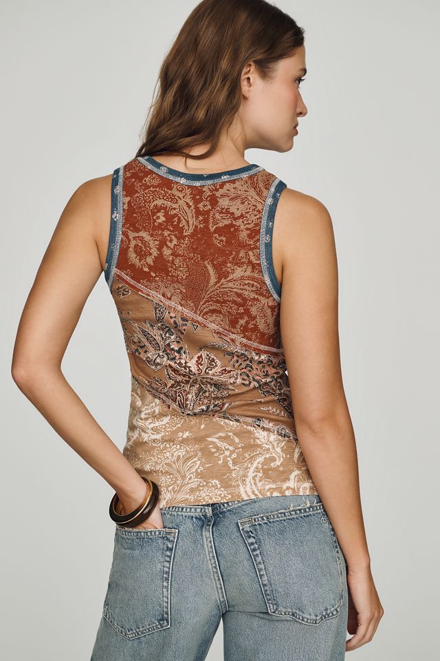 Pilcro Cotton Scoop-Neck Tank #3