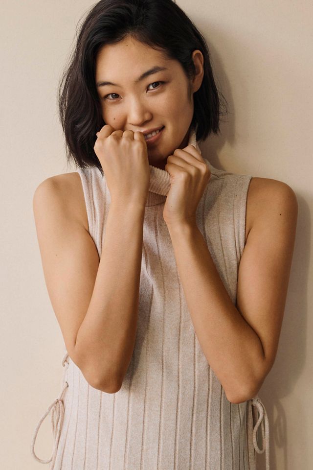 Maxi Turtleneck Sweater Tank #1