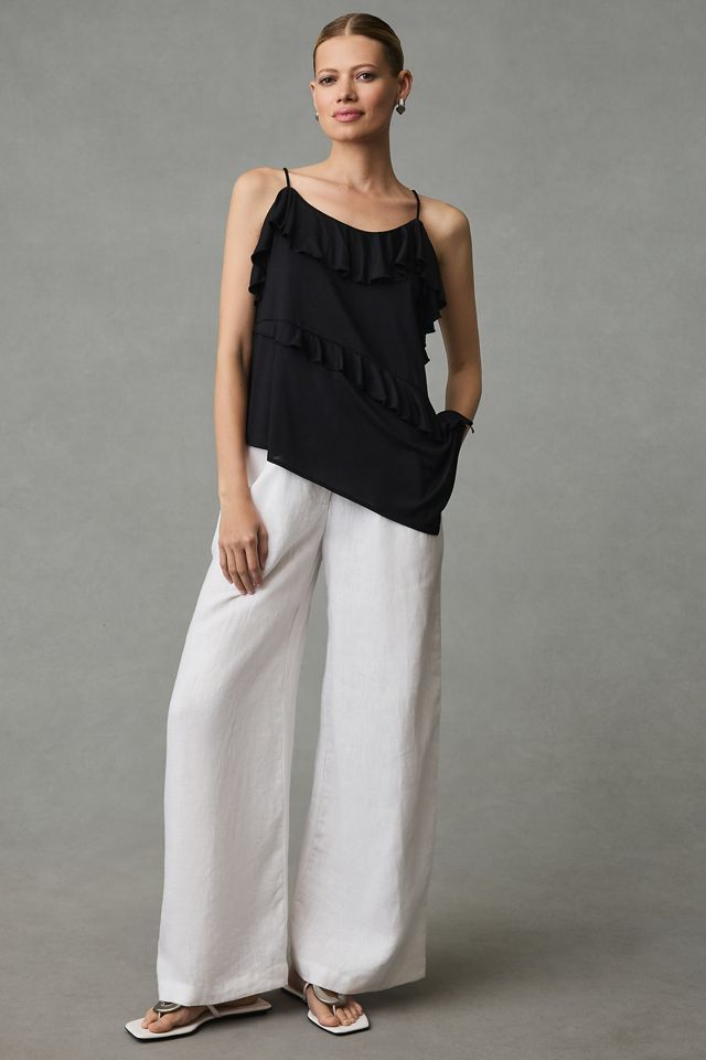 By Anthropologie Asymmetrical Ruffle Cami #2