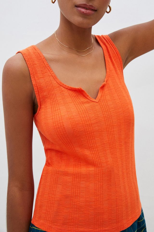 Pilcro Sadie Notched Tank | Anthropologie