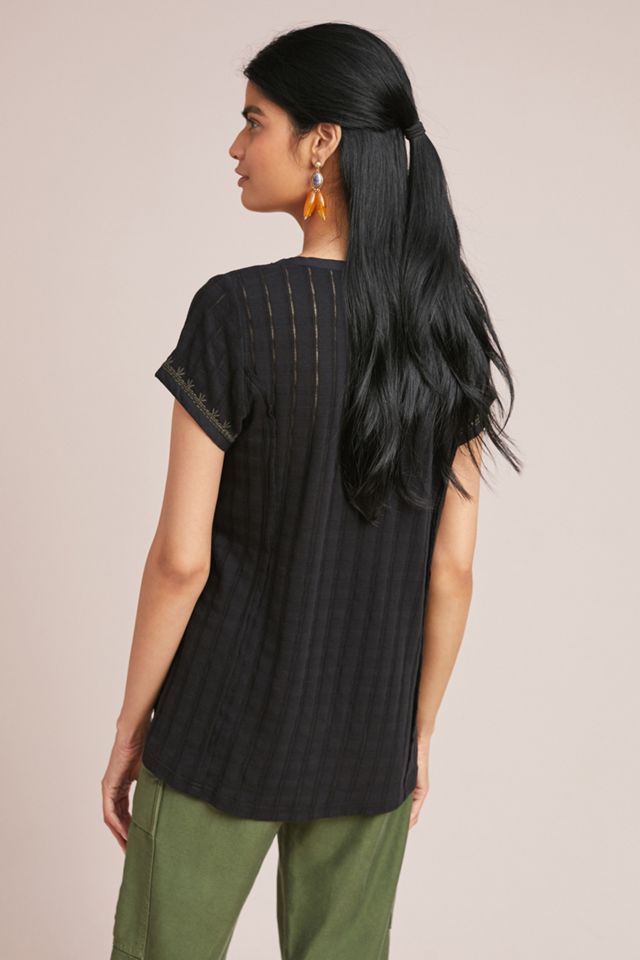 Dandelion Embroidered Top #1