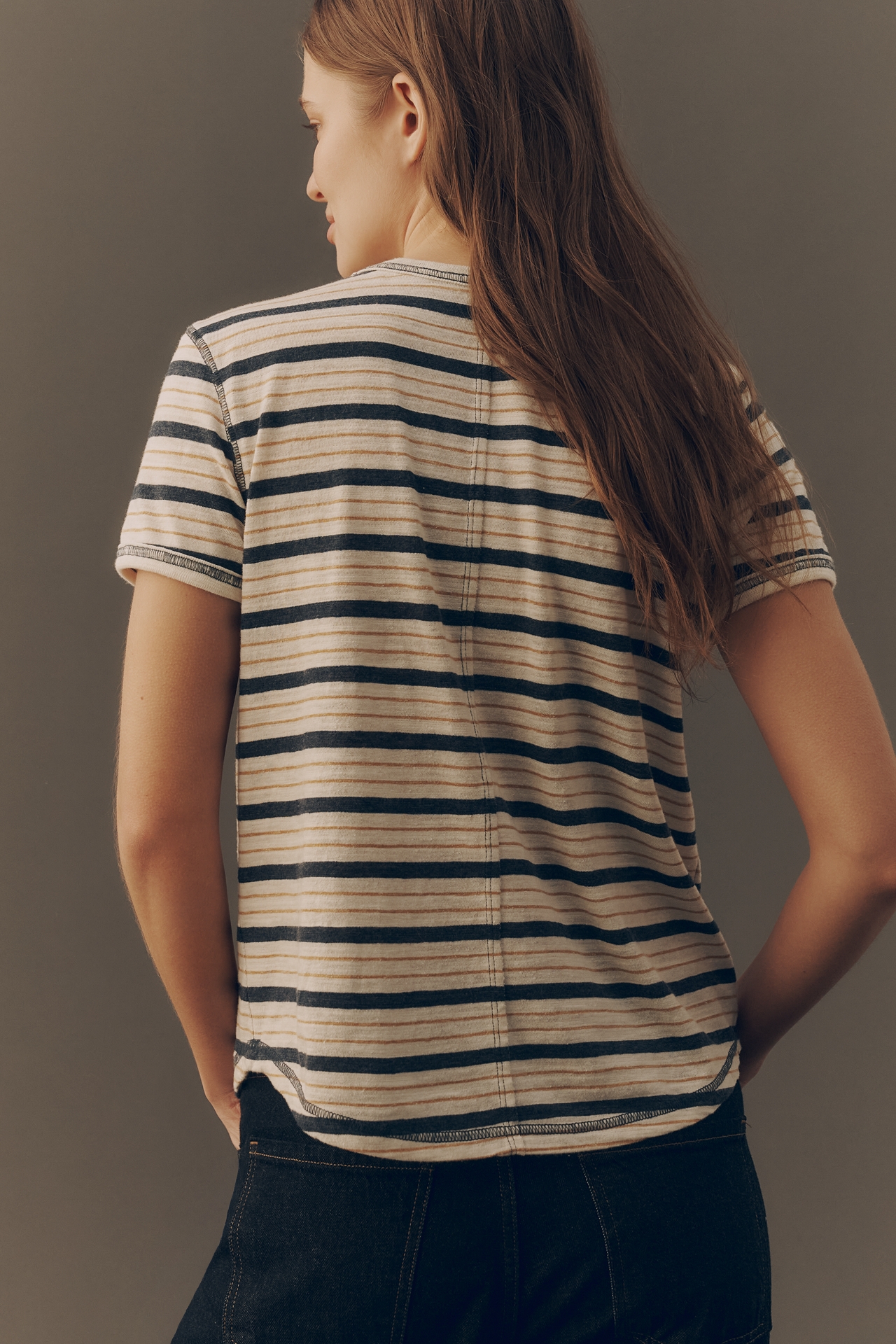 Pilcro Earn Your Stripes Tee