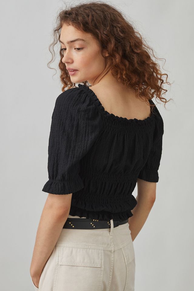 Pilcro Puff-Sleeved Top #3