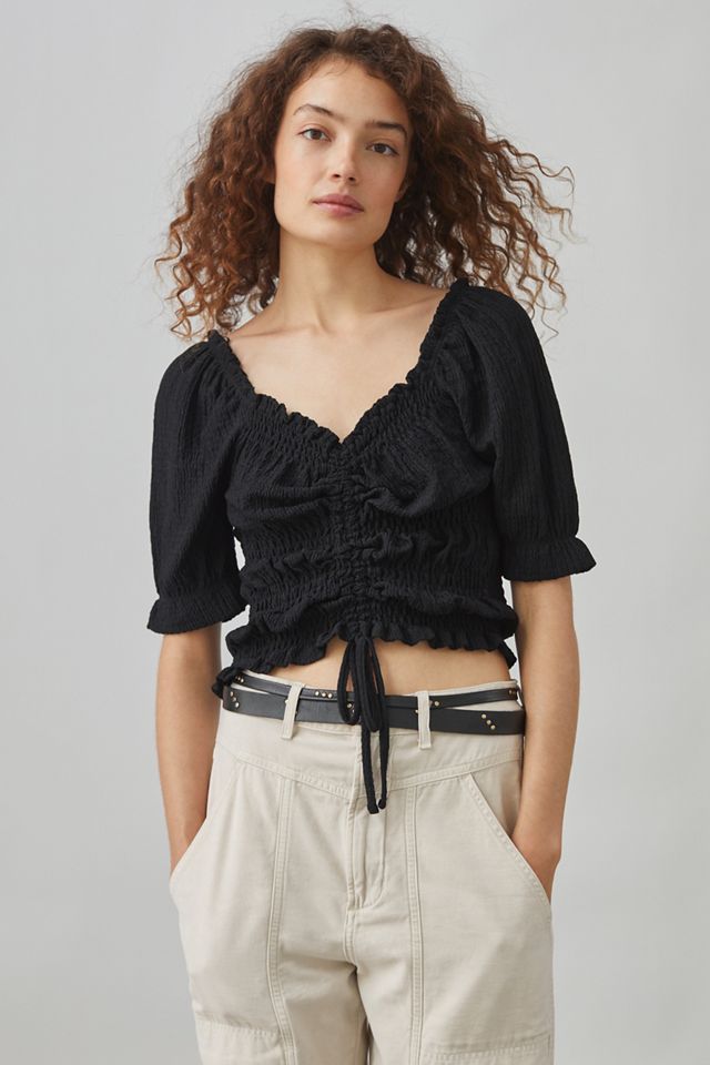 Pilcro Puff-Sleeved Top #1