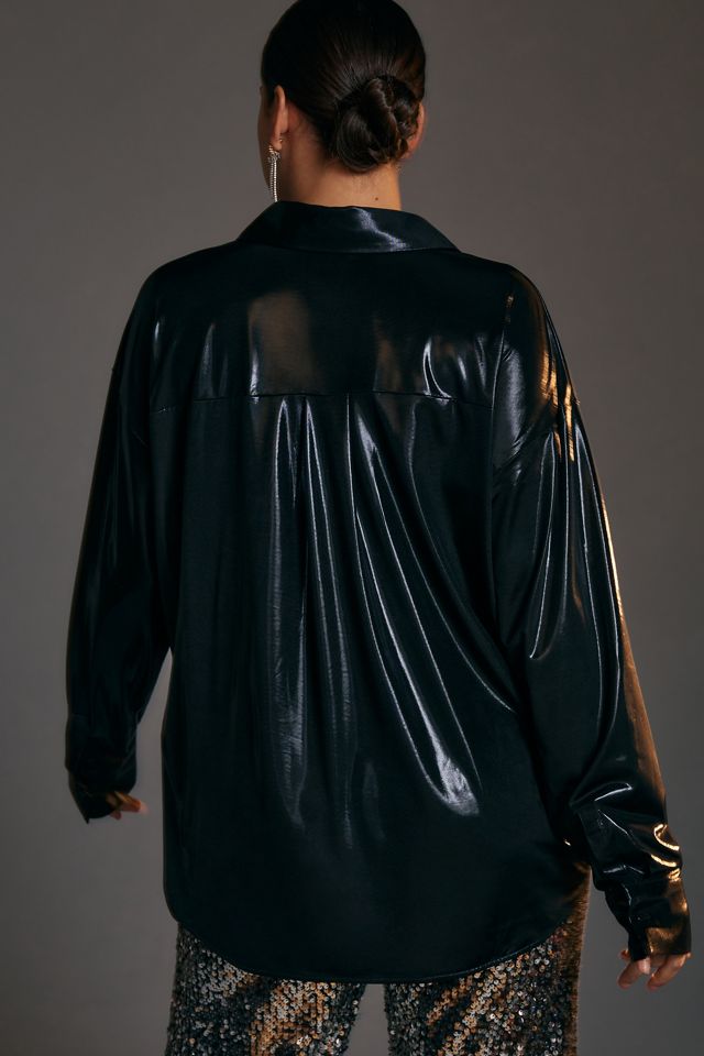 By Anthropologie Shine Long-Sleeve Buttondown Shirt #7