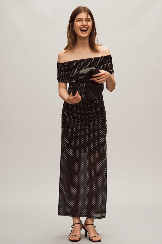 Maeve Off-The-Shoulder Mesh Top #3