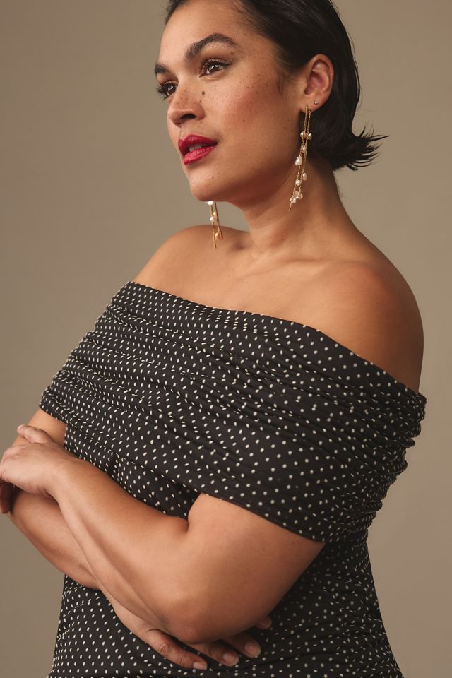 Maeve Off-The-Shoulder Mesh Top #7