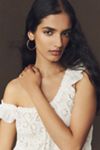 By Anthropologie Eyelet Flutter-Sleeve Blouse