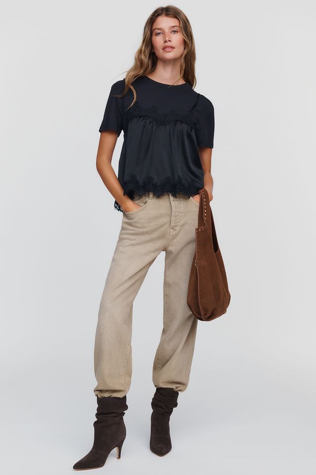 By Anthropologie T-Shirt Canotta a Strati Twofer #1