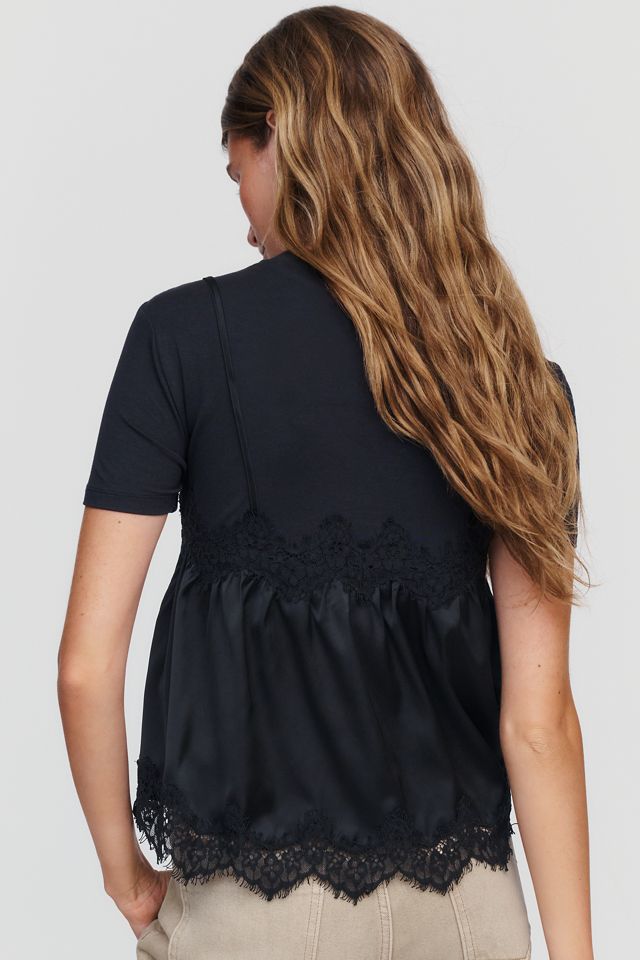 By Anthropologie T-Shirt Canotta a Strati Twofer #3