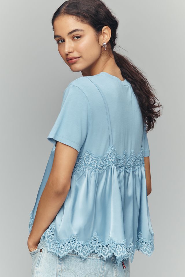 By Anthropologie Layered Twofer Tank T-Shirt  #1