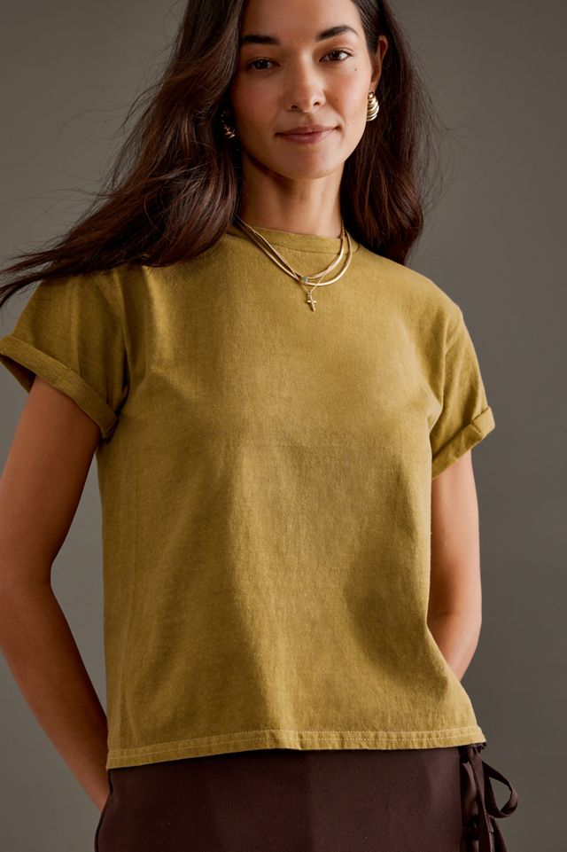 By Anthropologie Roll-Sleeve Baby T-Shirt | Anthropologie FR