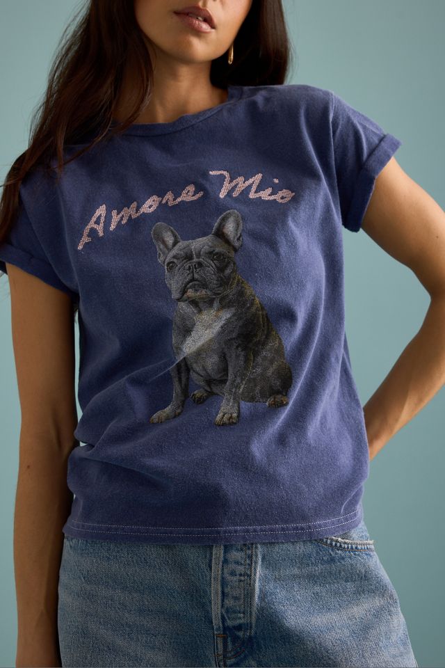By Anthropologie Frenchie Hund Baby T-Shirt #4