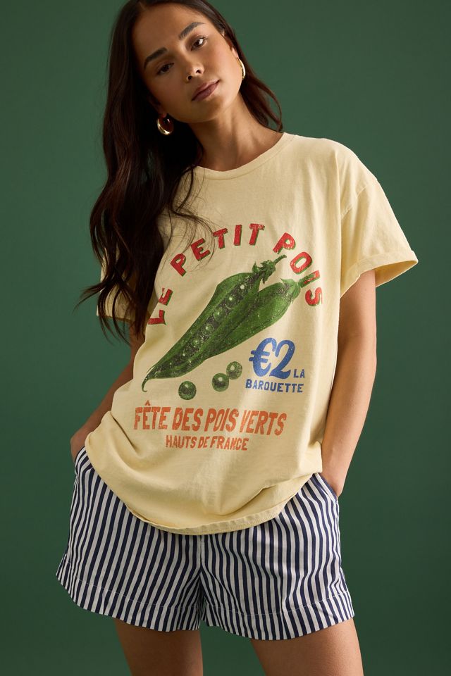 By Anthropologie Petit Pois Graphic Boyfriend T-Shirt #2