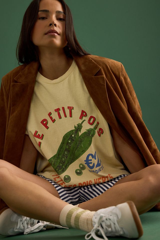By Anthropologie Petit Pois Graphic Boyfriend T-Shirt #4