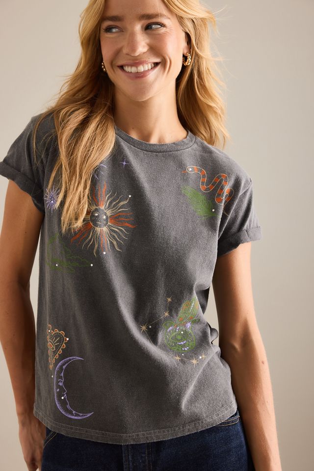 By Anthropologie Celestial Graphic Baby T-Shirt #3