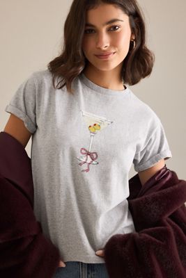 By Anthropologie Martini Graphic Baby T-Shirt