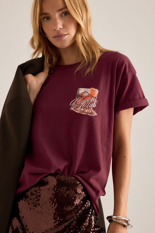 By Anthropologie Camiseta Boyfriend con Gráfico en la Espalda Negroni #2
