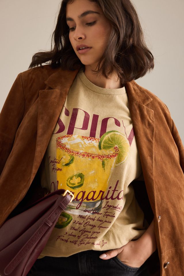 T-shirt boyfriend graphique Spicy Marg By Anthropologie #5