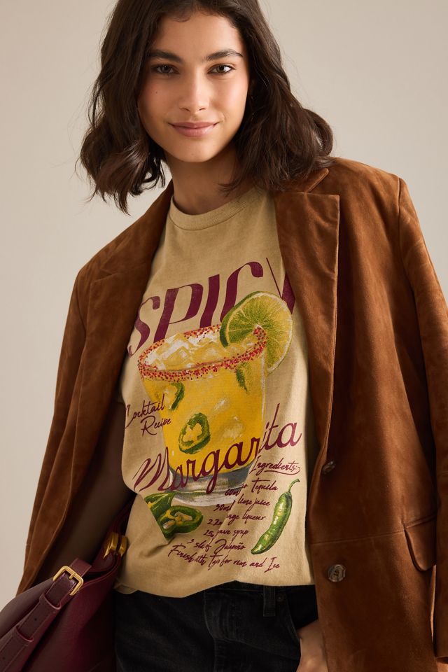 T-shirt boyfriend graphique Spicy Marg By Anthropologie #3