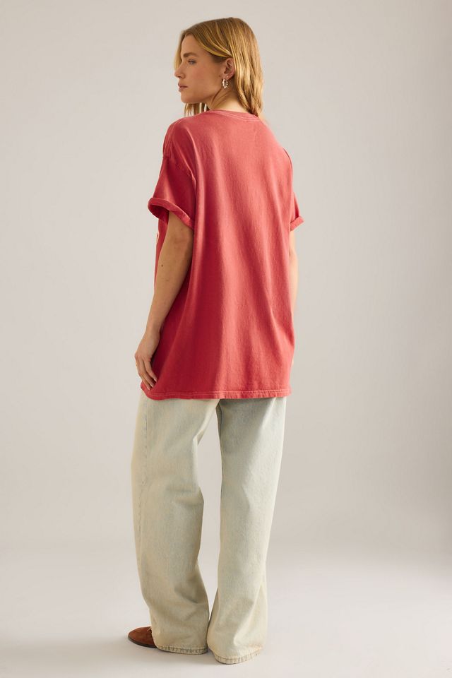 By Anthropologie T-Shirt Boyfriend Grafica Pizza My Heart #1