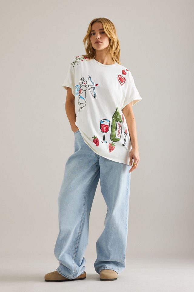 T-shirt boyfriend graphique icône d'amour By Anthropologie #3