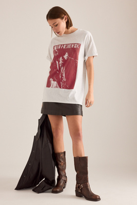 By Anthropologie Jimi Hendrix Graphic Boyfriend T-Shirt