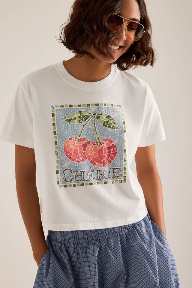 By Anthropologie Chérie Graphic Boxy T-Shirt #2