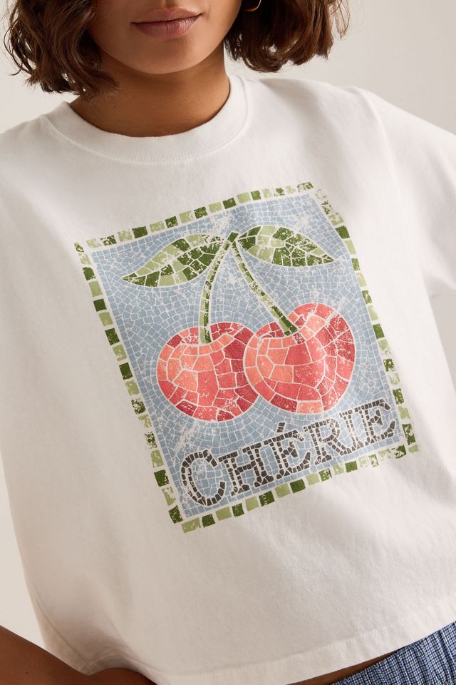 By Anthropologie Chérie Graphic Boxy T-Shirt #3
