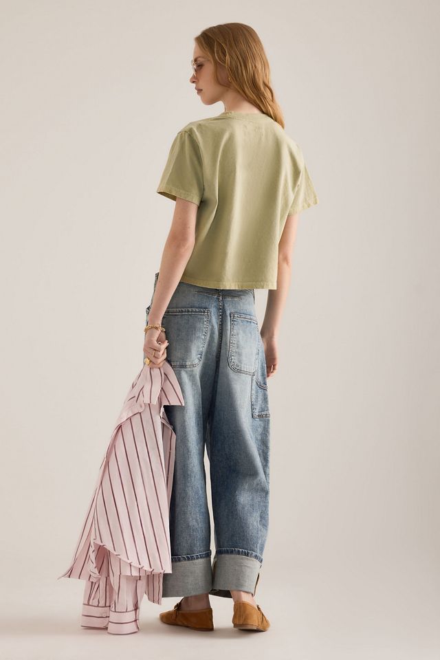 T-Shirt Boxy con Grafica Oyster By Anthropologie #5
