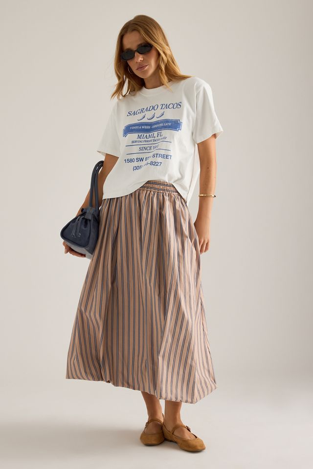 Camiseta Gráfica de Corte Cuadrado con Tacos By Anthropologie #1