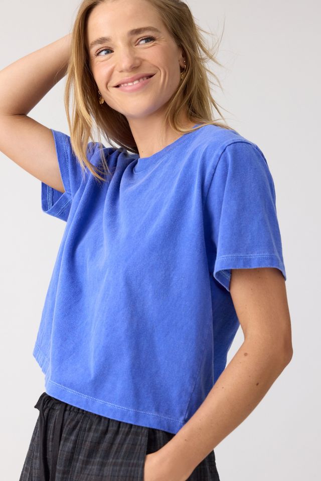 T-shirt court délavé By Anthropologie #1