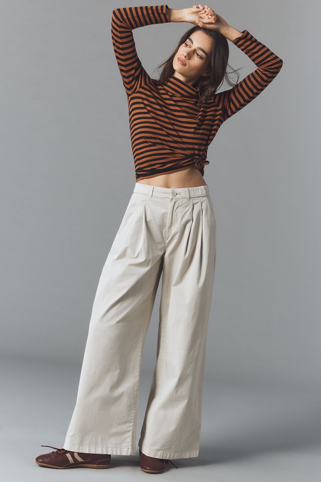 KULE Cotton Long-Sleeve Turtleneck Top #2