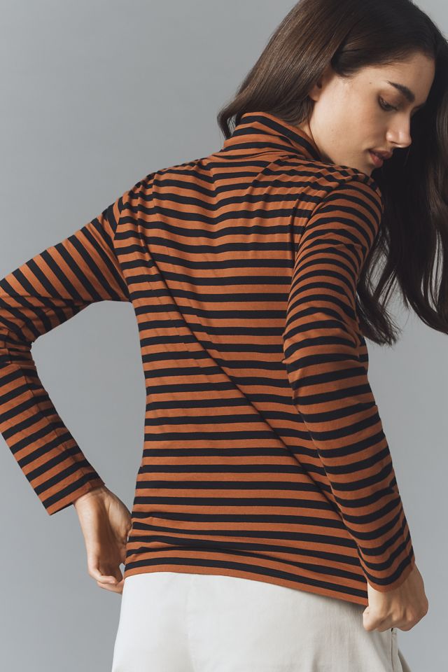 KULE Cotton Long-Sleeve Turtleneck Top #3