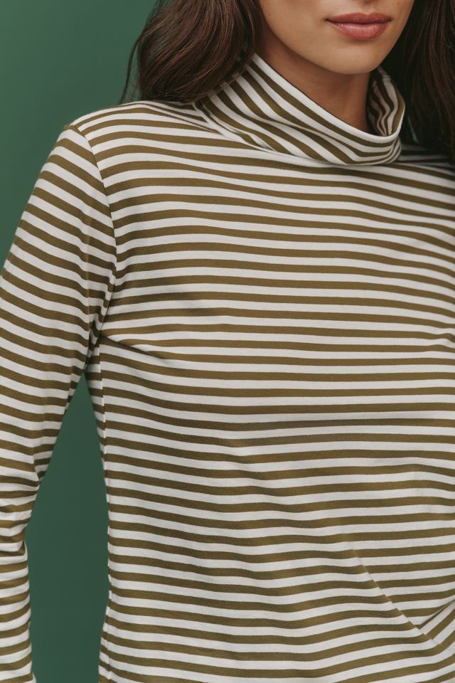 KULE Cotton Long-Sleeve Turtleneck Top #2