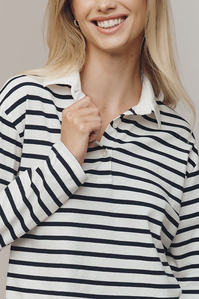 KULE Lexie Long-Sleeve Polo Top #2