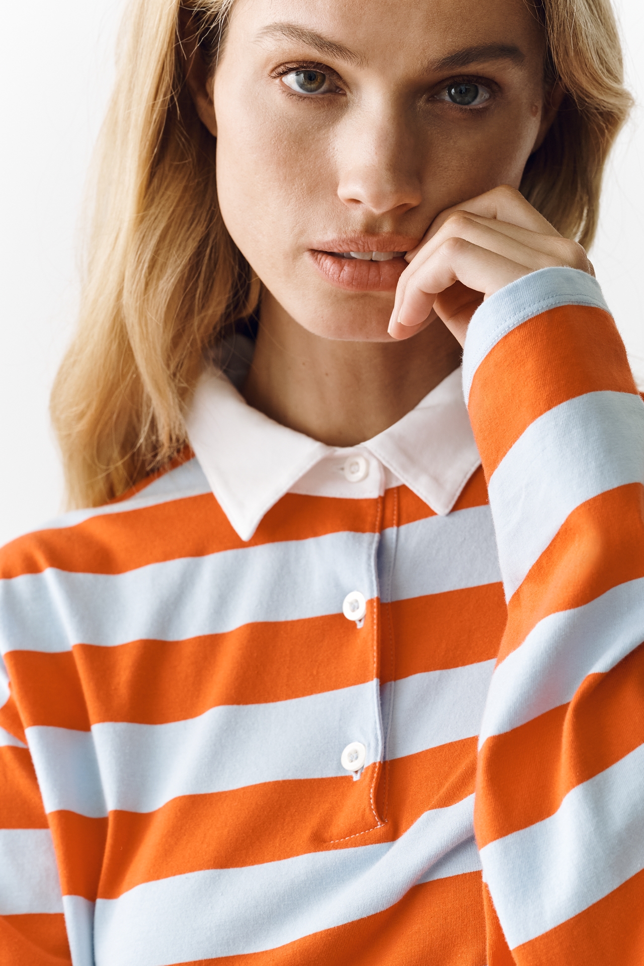 KULE Lexie Long-Sleeve Polo Top