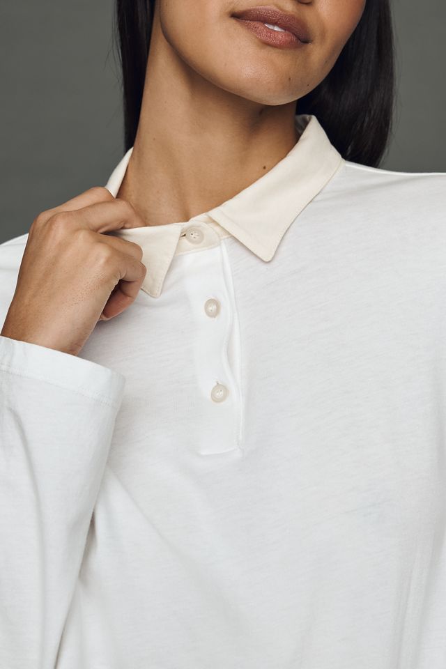 KULE Long-Sleeve Organic Cotton Rugby Top #1